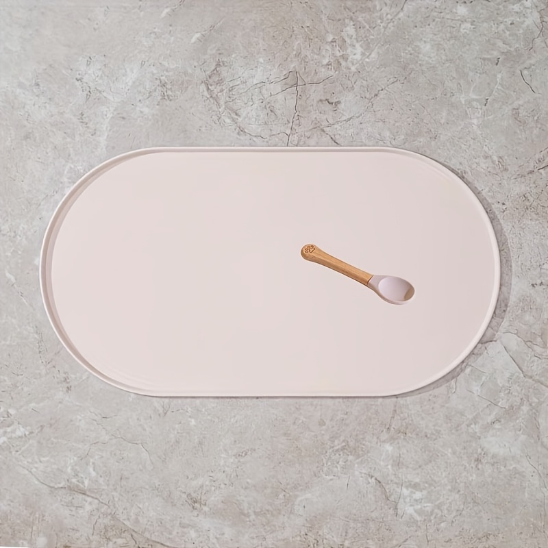 TEMU Set di due pezzi con sottobicchiere e cucchiaio per animali domestici, sottobicchiere in silicone per , tappetino per per , a di perdite,