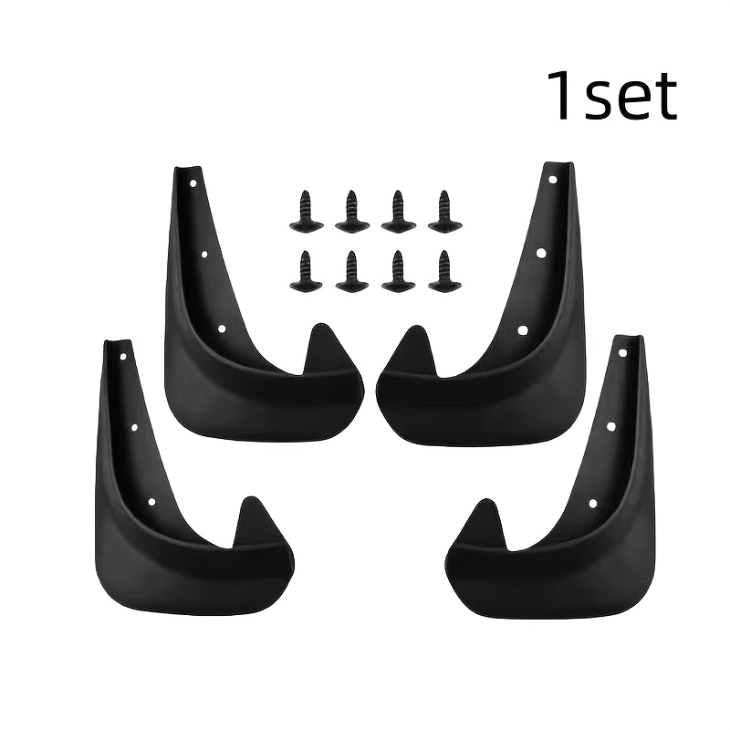 TEMU 1 Set, Car Mudguard - Front And Rear Wheel Splash Guard, All Season Universal Road Protection, For Outdoor Travel And Long-distance Driving,