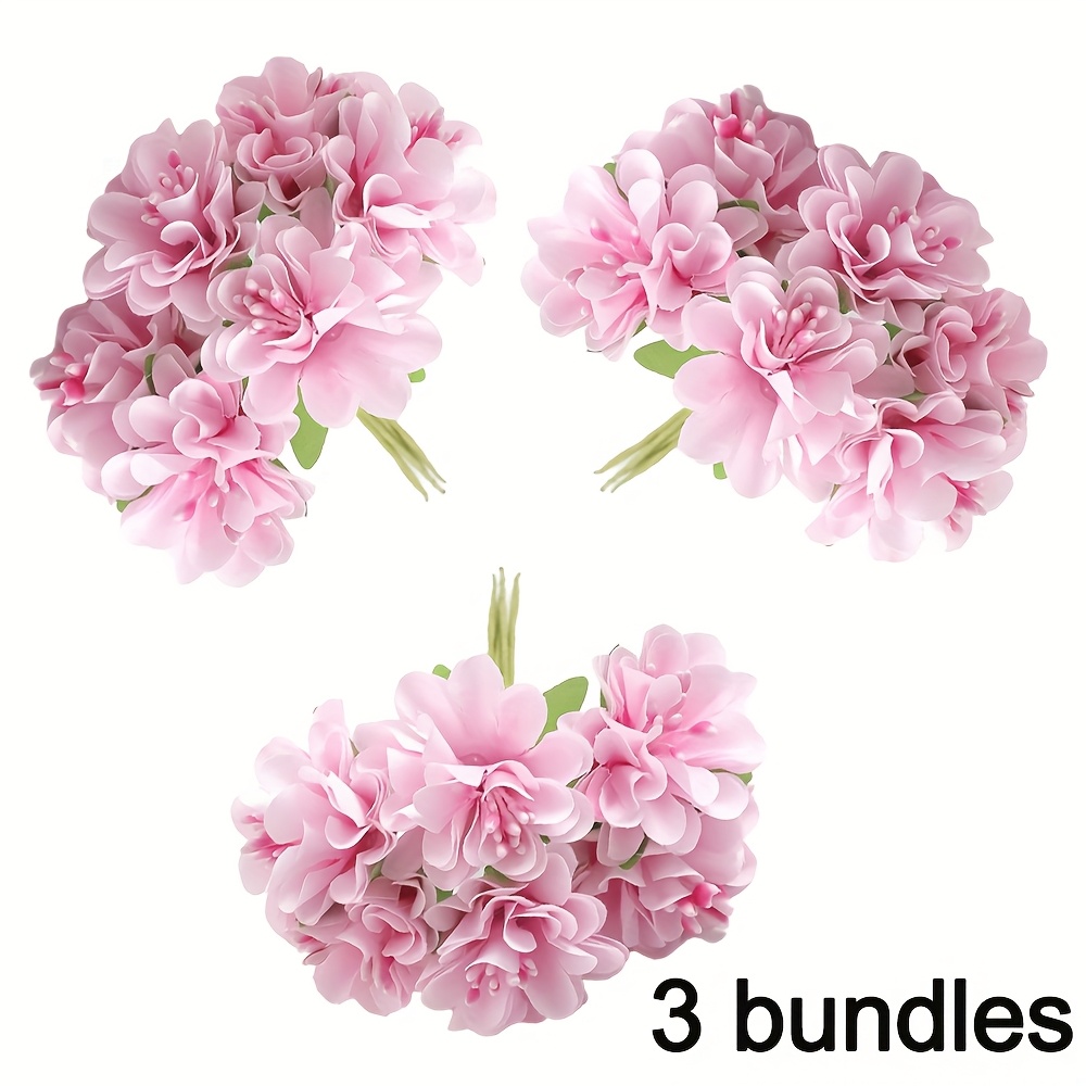 1/3 Bunch Of Artificial Carnations - 1/3 Bunch Of 6/18pcs Small Carnations. Home Decoration Handmade Wreath Thanksgiving Gift Handicraft Artificial Flowers Wedding Party