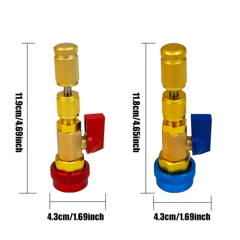TEMU Ensemble de 2, outil de dégagement et d'installation rapide pour noyaux de valve R134A, adapté à l'extraction de noyaux de valve haute/basse