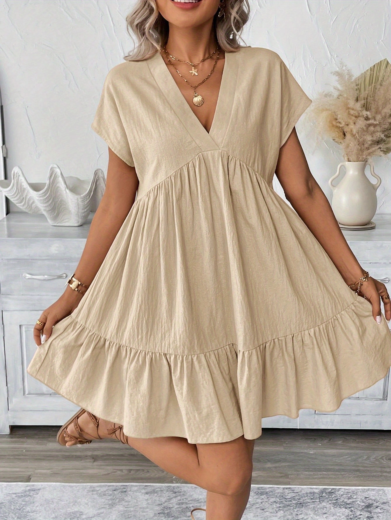 flowy dress sold on Temu United States