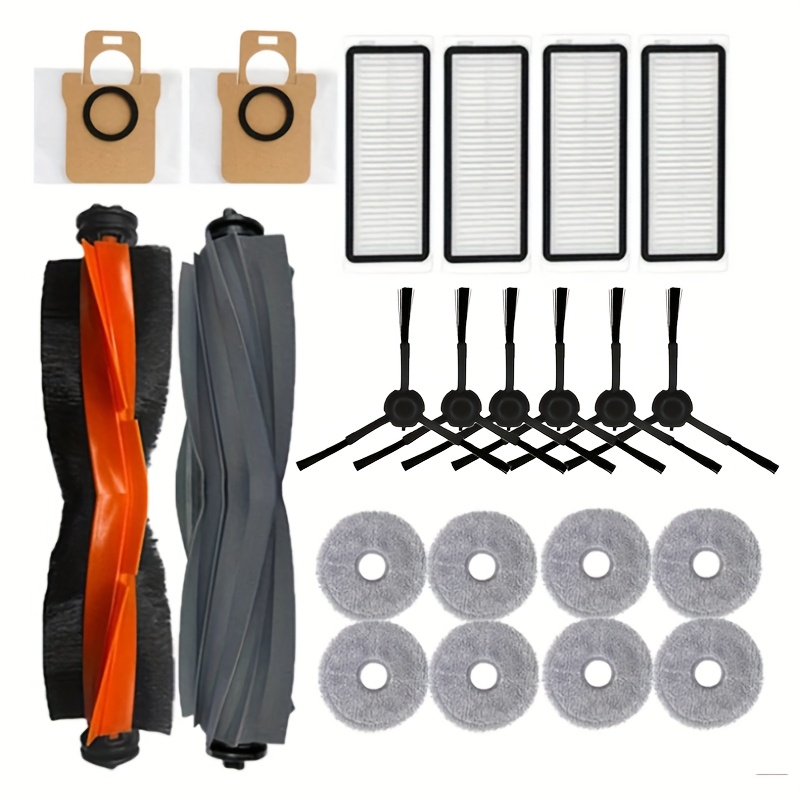 Image of 22pcs For L20 Ultra L30 Ultra X20 Pro Robot Vacuum Parts Main Side Brush Hepa Filter Mop Cloth Pad Dust Bag Accessories