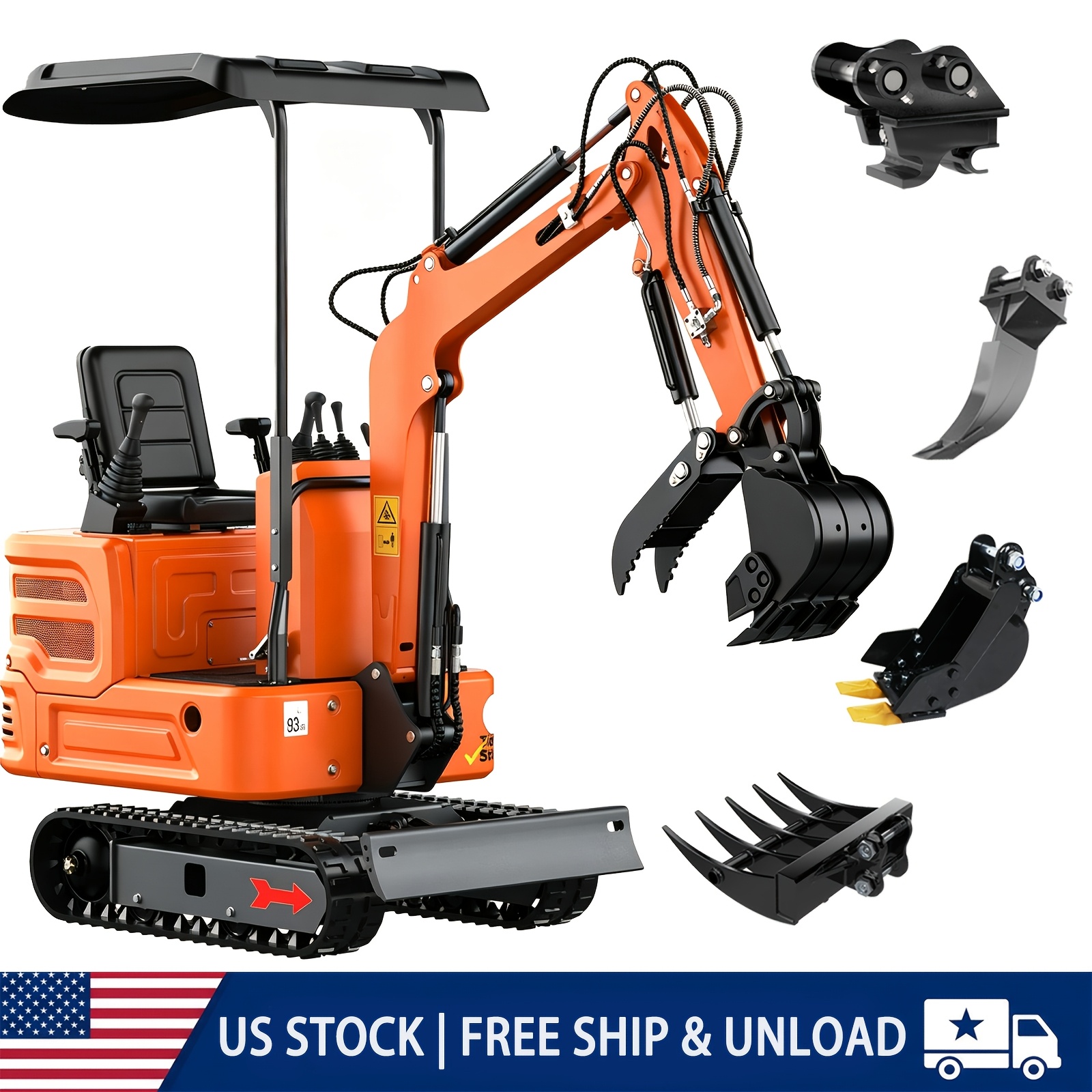 construction excavator sold on Temu United States