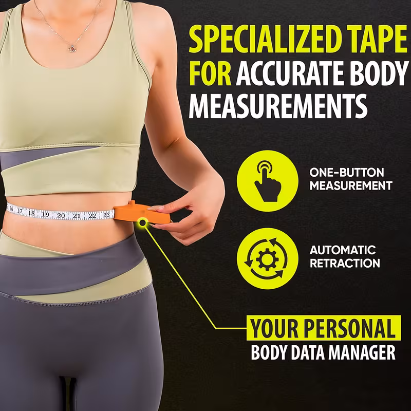 sport retractable tape measure with one click locking and precise scales body measuring tape for fitness portable waist and hip figure management tape multi functional soft leather measuring tape Product details 2