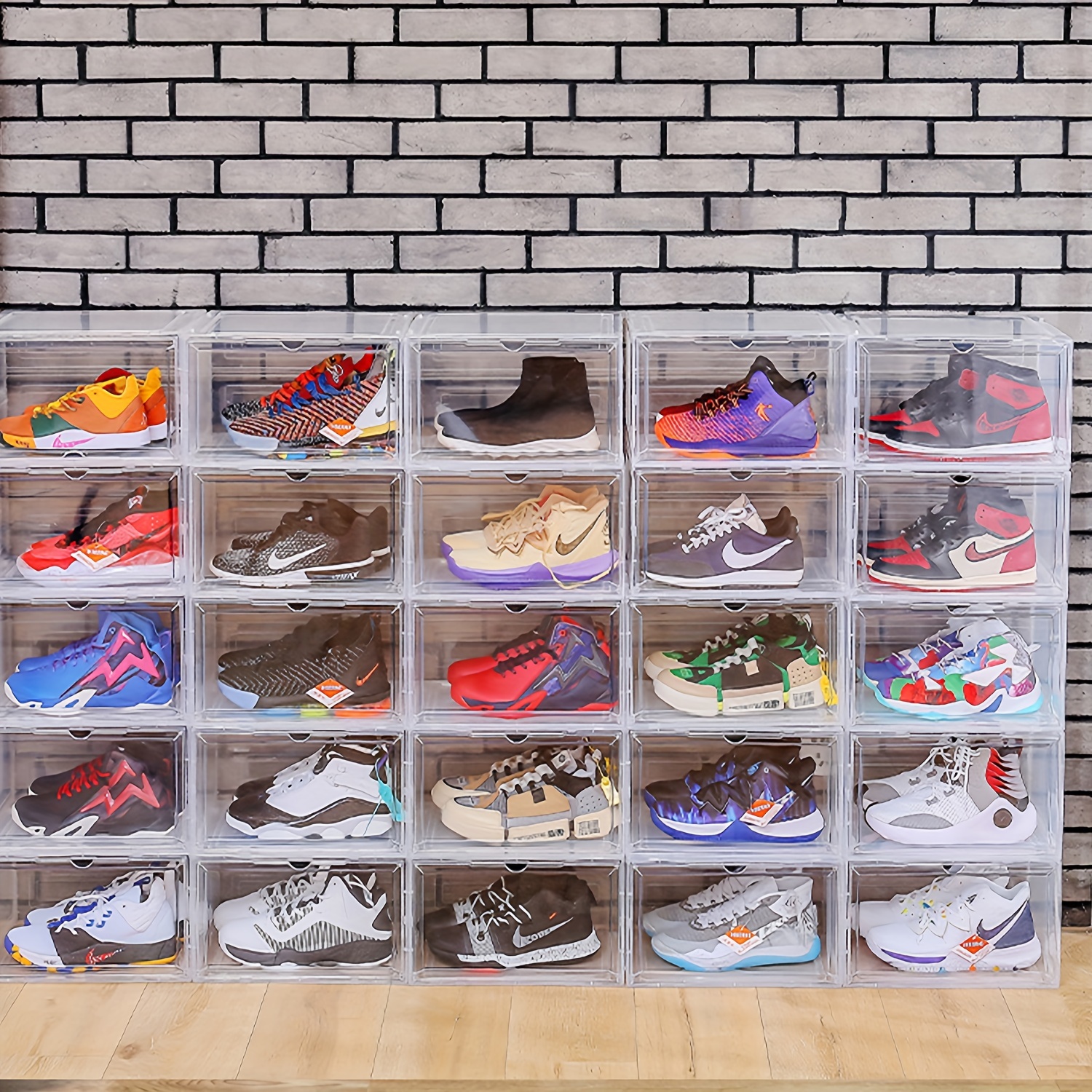 

Display Case - Stackable Clear Box - Organizer - No Wood Materials - <3.2 Feet - <30 Lbs