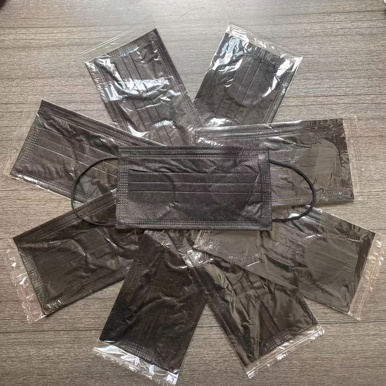 Black Disposable Masks, 8/16/32pcs Breathable Single-Layer