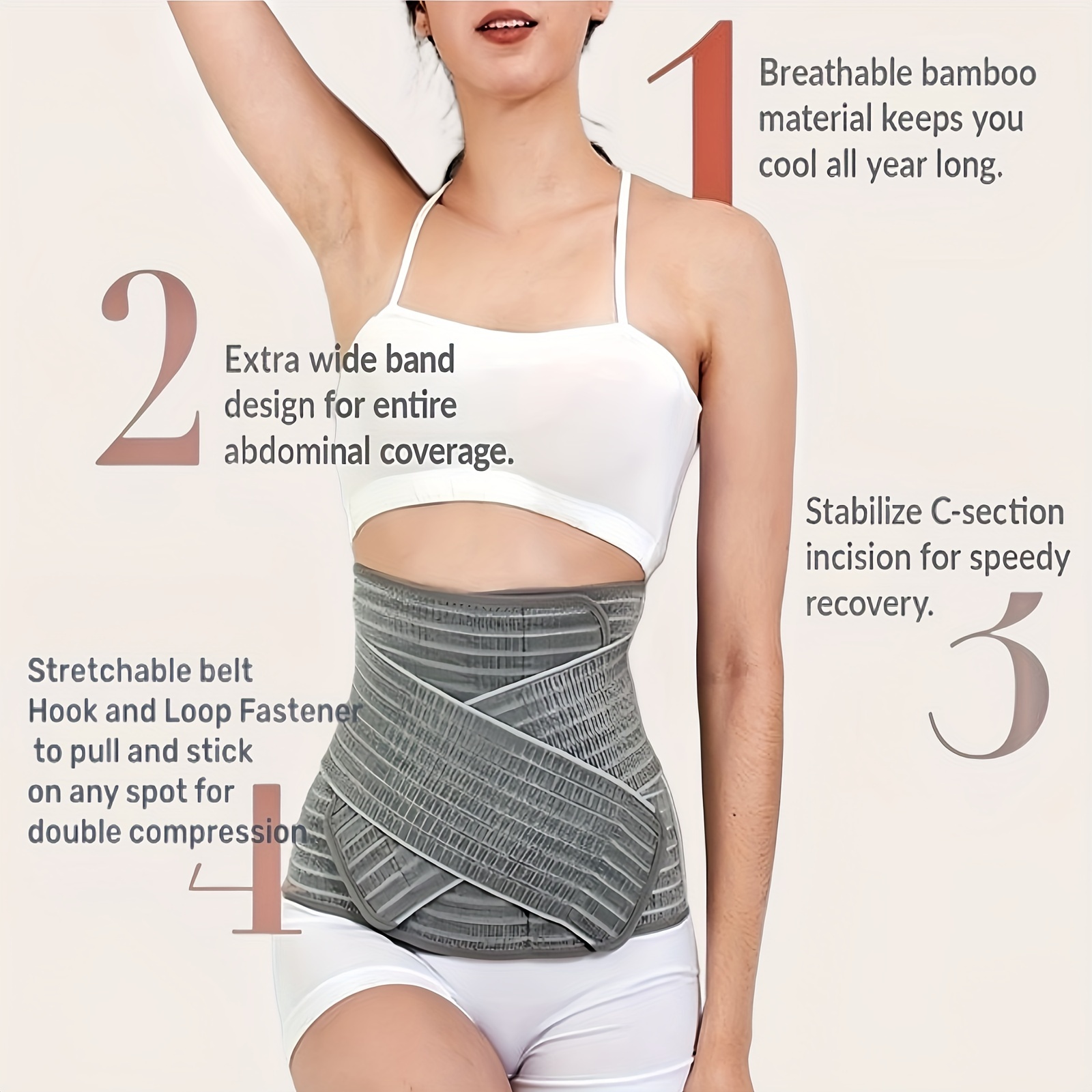 Postpartum Girdle Belt for C-Section Recovery and Back Support