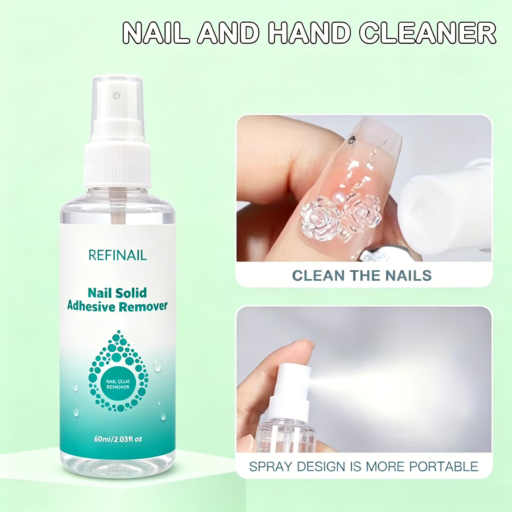 Image of Press-on False Nail Remover, Easy To Soften Gel, False Nail Sticker Remover Tool, Gel Remover, For Solid Nail Stickers, Gel Nail Removal, Sticky Gel Remover, Reusable