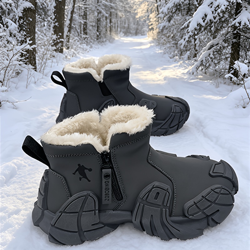 TEMU Men's Outdoor Snow Sports Shoes, Comfortable Lining, Durable And , Comfortable, Lightweight, Suitable For , Warm, For Outdoor Use