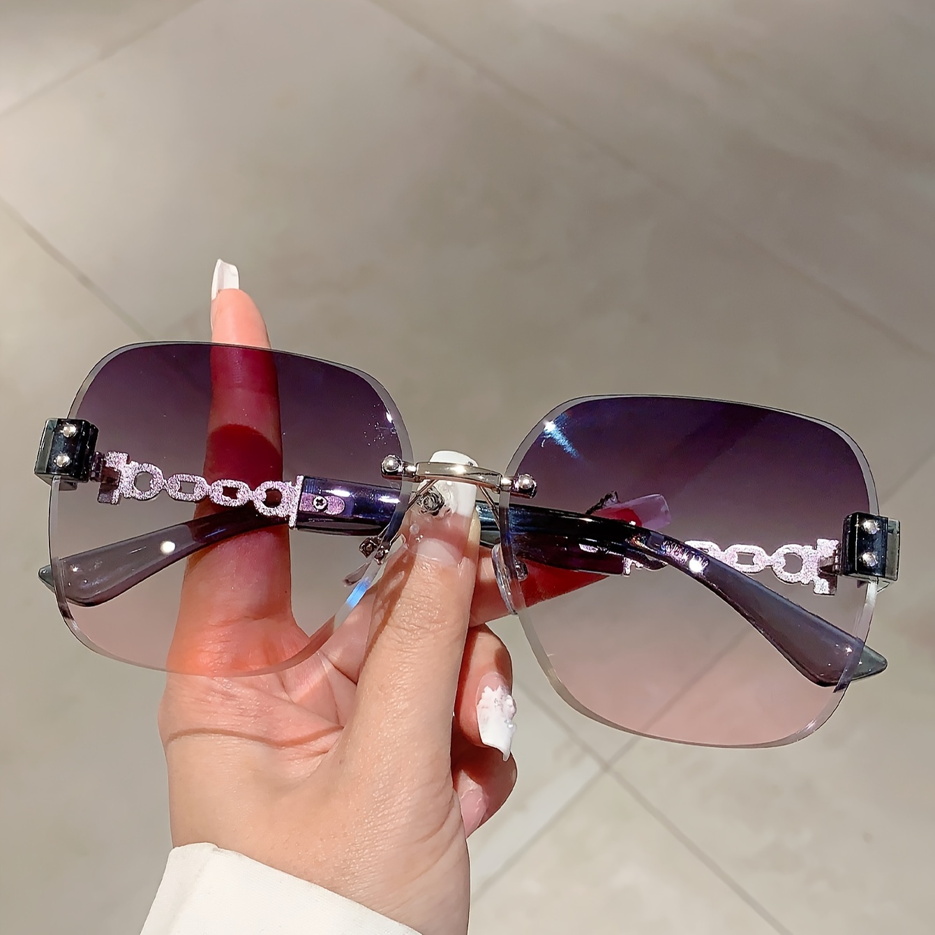 womens gradient fashion hollow elegant fashion large frame  display picture 3