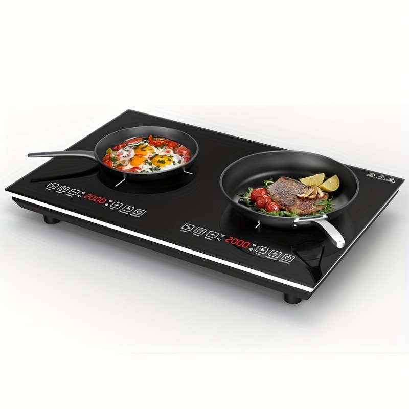Double Induction Cooktop 110v Electric Cooktop Hot Plate Led Temu
