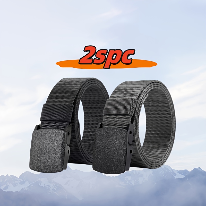E-shop 2 Stück Leichte Nylon-Gürtel, Kürzbar mit -Schnalle, Verschleißfest für Outdoor-Wandern, Jugendcamping, Vielseitig Einsetzbar, Mehrere Farben