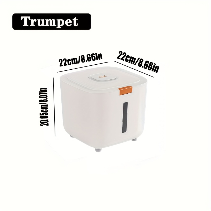 Image of 1pc Sealed Pet Food Storage Container With Lid, Moisture Proof And Plastic Dry Food Storage Bucket With Non-slip Stand