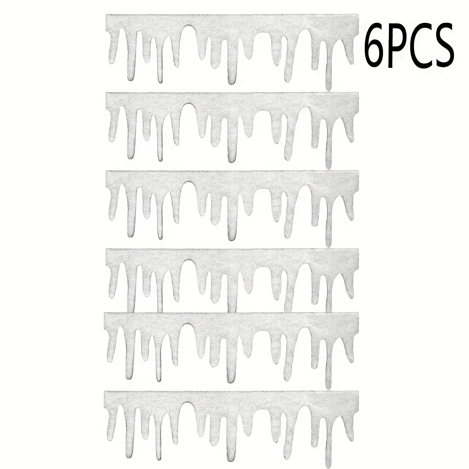 6pcs Christmas Fake Snow Blanket, Icicle Artificial Snow Fireplace Blanket Roll, 47.24 X 14.17 Inch Table Flag Snow, Outer Coat For Country Decoration, Christmas Decoration, Best For Christmas