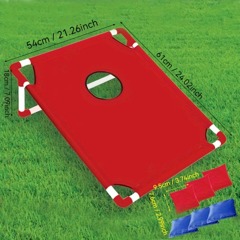 

Foldable Bean Bag Toss Game Set, Pc Material, Includes 6 Bean Bags, Outdoor Sports And Coordination Training Throwing Game Kit, With Portable Design For , Camping, And Outdoor Activities, For 14+