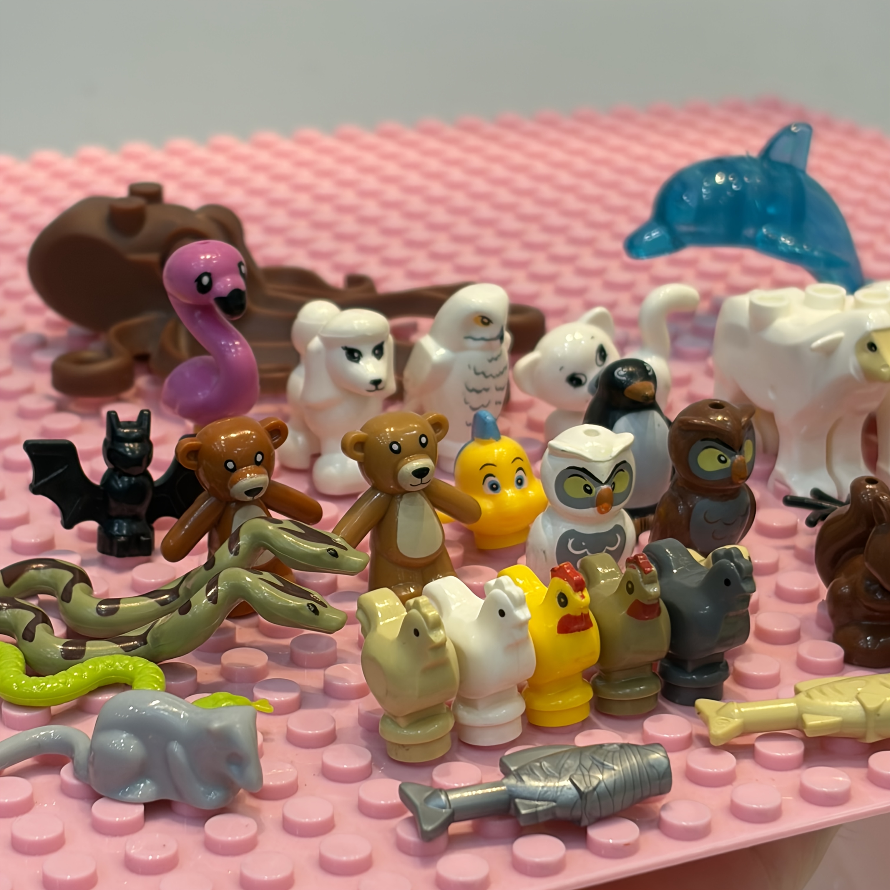 30pcs Animal Building Blocks Additions Toys
