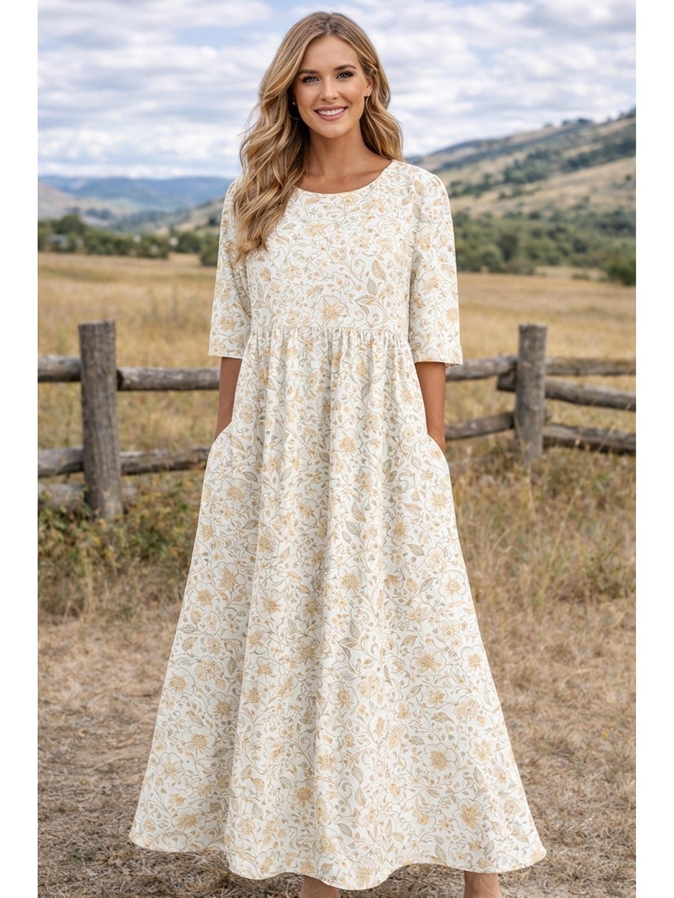 women fall dresses sold on Temu United States