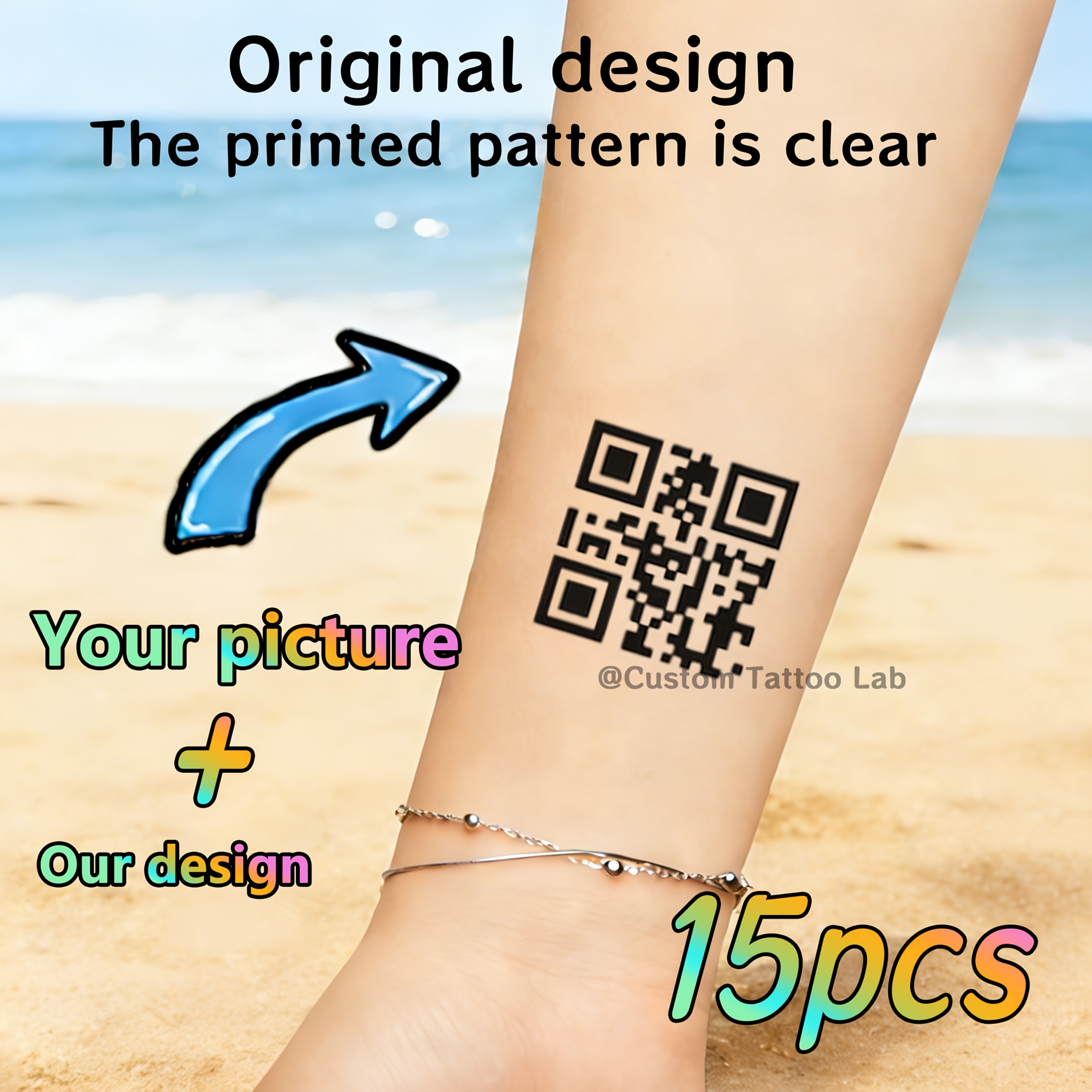 TEMU Personnalisez votre autocollant de tatouage en téléchargeant votre . Convertissez votre image en autocollant de tatouage, téléchargez un