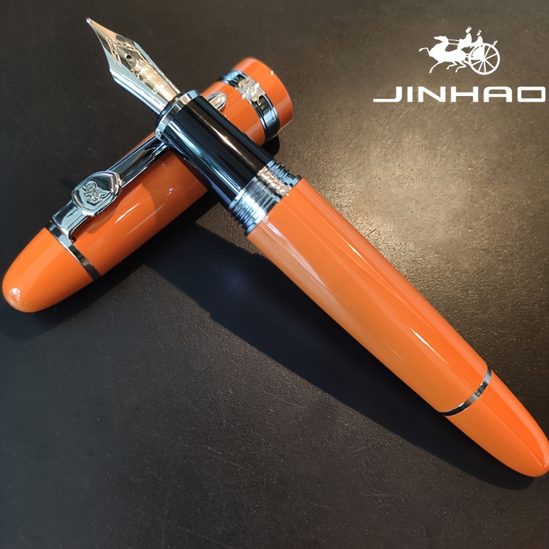Image of 1pc The 159 Series Fountain Pen Featuring A Luxurious Golden Iridium Nib, Designed For Exquisite Art Calligraphy, Made Of Heavy Metal