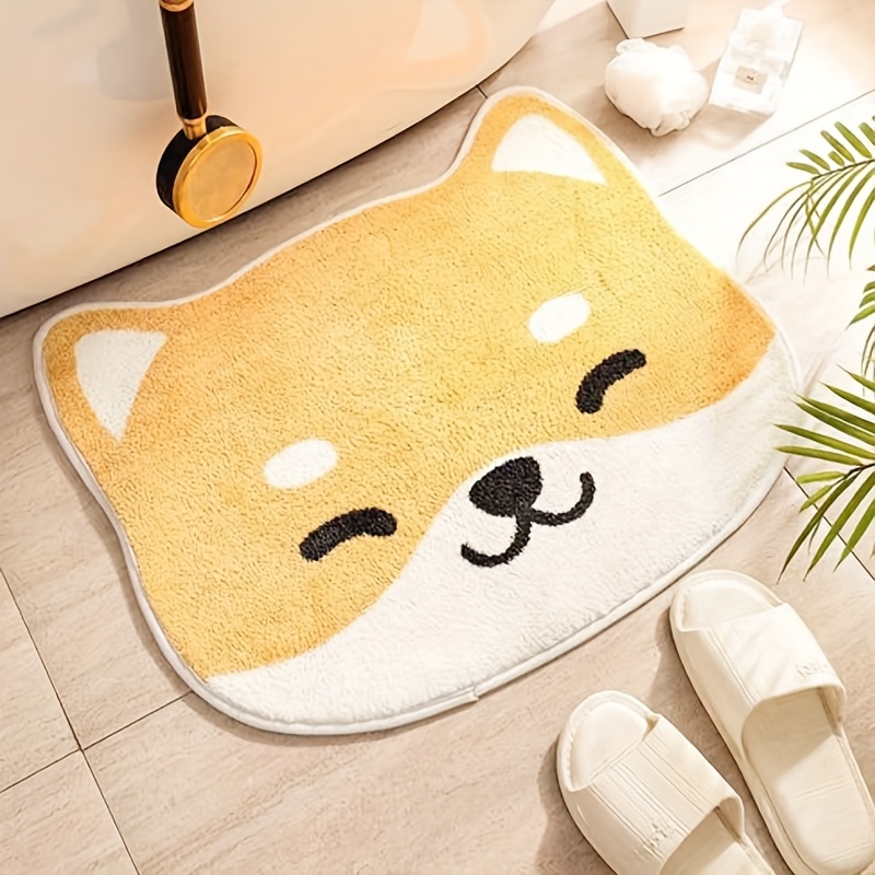 TEMU 고양이와 강아지 외계인 만화 동물 강아지 침대, 욕실 흡수 미끄럼 방지 바닥 매트, 화장실 거실 두꺼운 현관문 카펫, 다기능 매트
