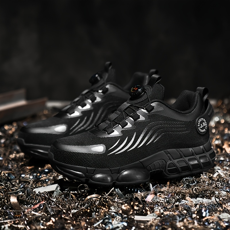 Image of Unisex Anti-puncture And Boots | Slip-resistant Industrial And Construction Shoes With Round Toe And Tpu Sole