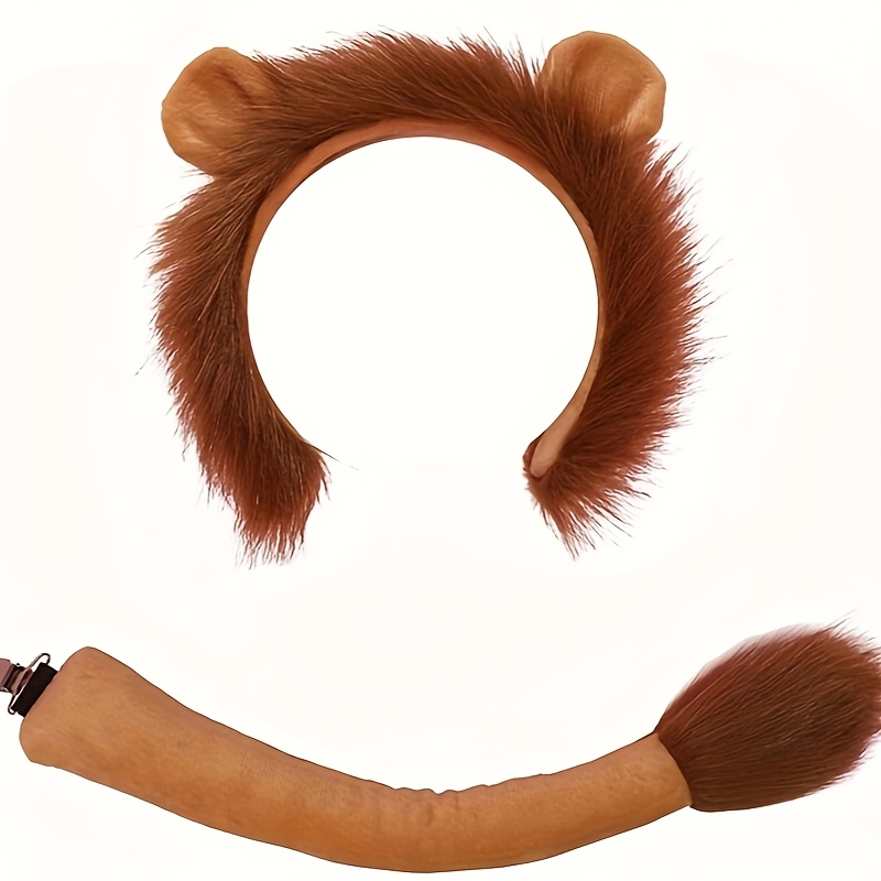 Ifundom Löwen-Kostüm-Set – Stirnband, Schwanz & Pfoten-Handschuhe, 4-teilig Für Halloween & Cosplay