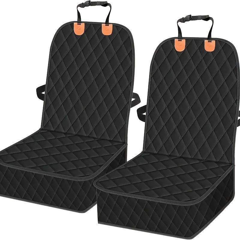 TEMU 2pcs Dog Car Front Seat Covers, Pet Car Seat Protectors, Anti-slip And Scratch-resistant Dog Seat Covers For Cars, Trucks, And Suvs