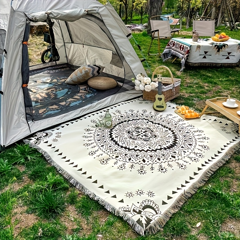 Boho Picnic Large Round Picnic Blanket Bohemian Picnic Blanket