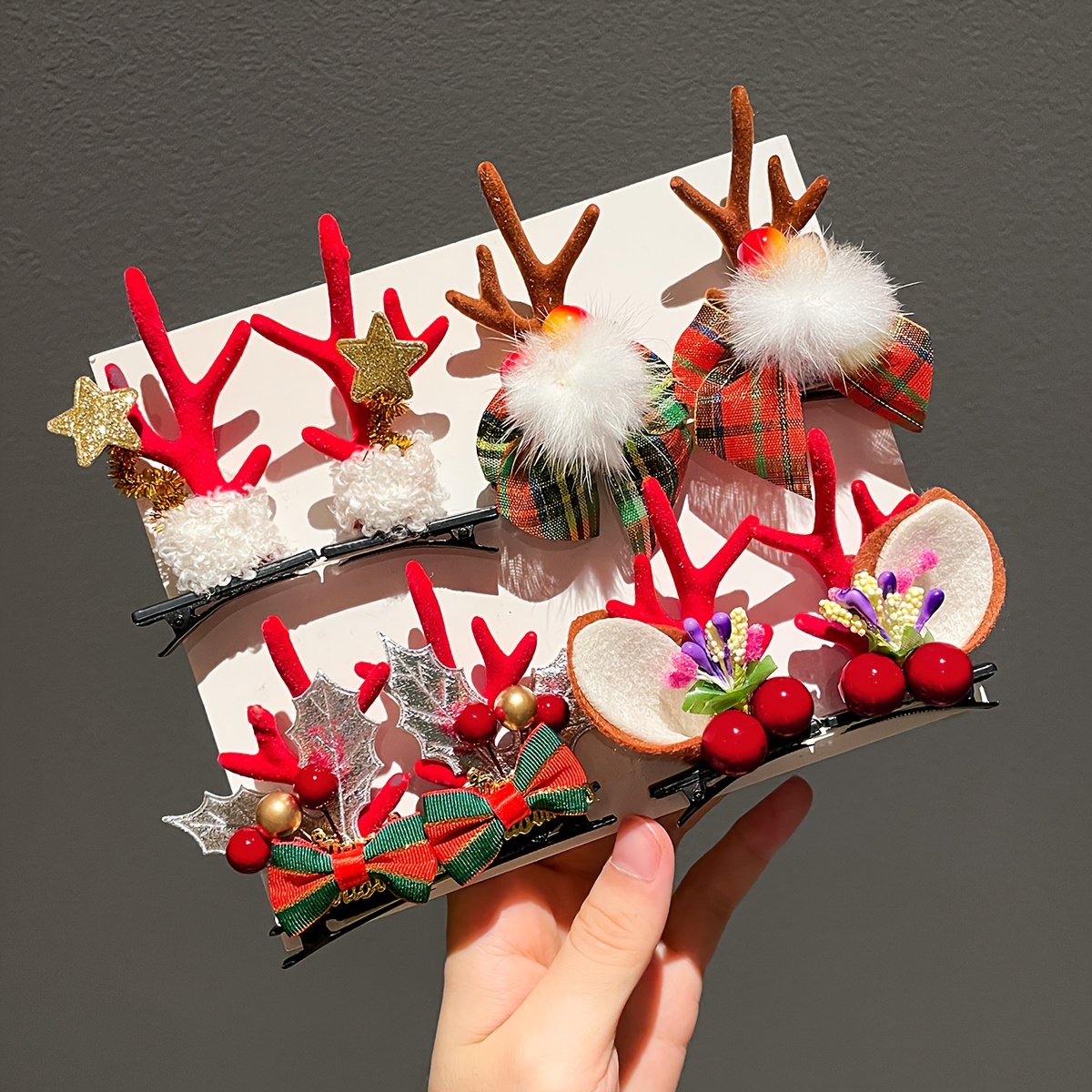 

4pcs Set Christmas - Accessories , Alloy & Pvc Materials