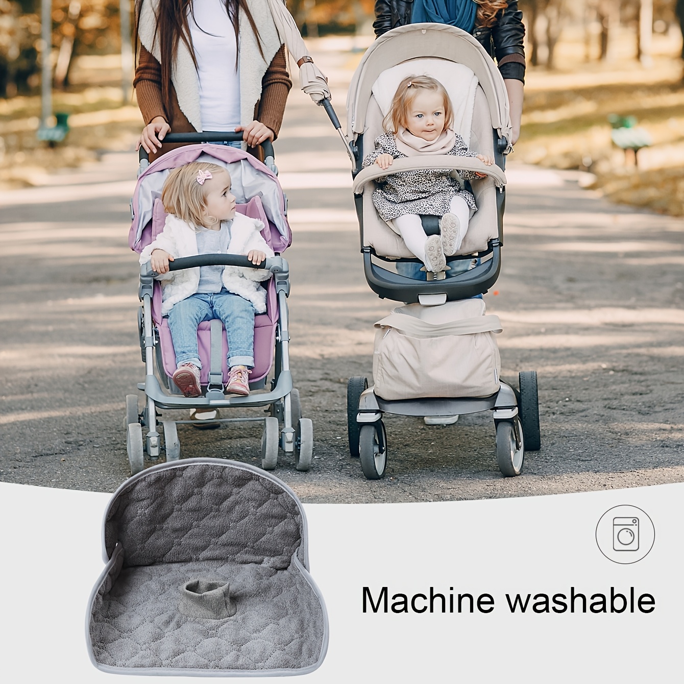 Children's Safety Seat Cushion for Stroller, Breathable and Durable