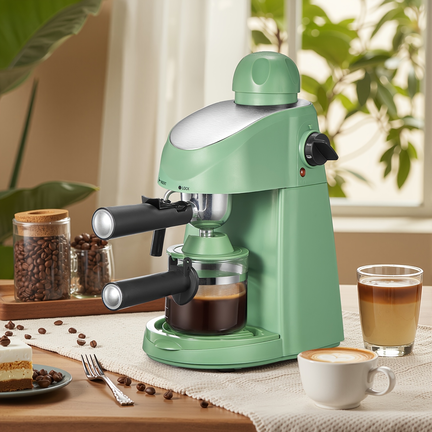 espresso machine espresso cappuccino maker fast Temu - Main Image