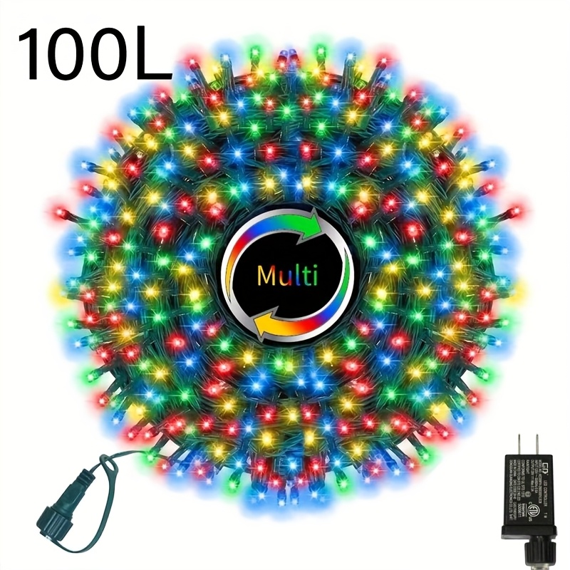 

33ft Christmas Decorative Mini Lights, Led Fairy Starry String Lights Plug In, 11 Lighting , For Tree Wedding Party Decoration ()