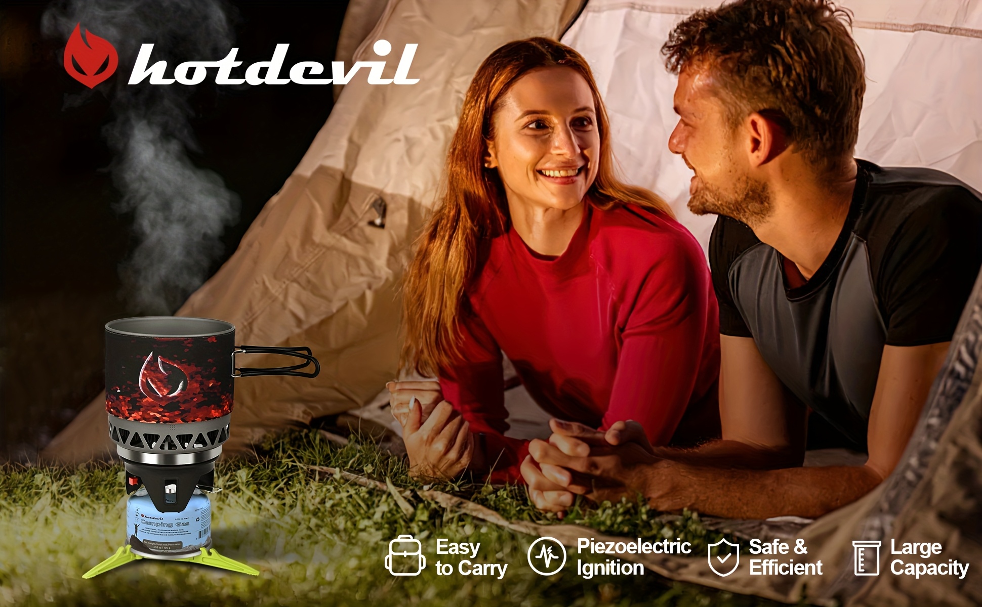 1 2l portable cooking system for backpacking and camping featuring       outdoor burner with pot and brackets   hiking fishing and hunting Product details 1