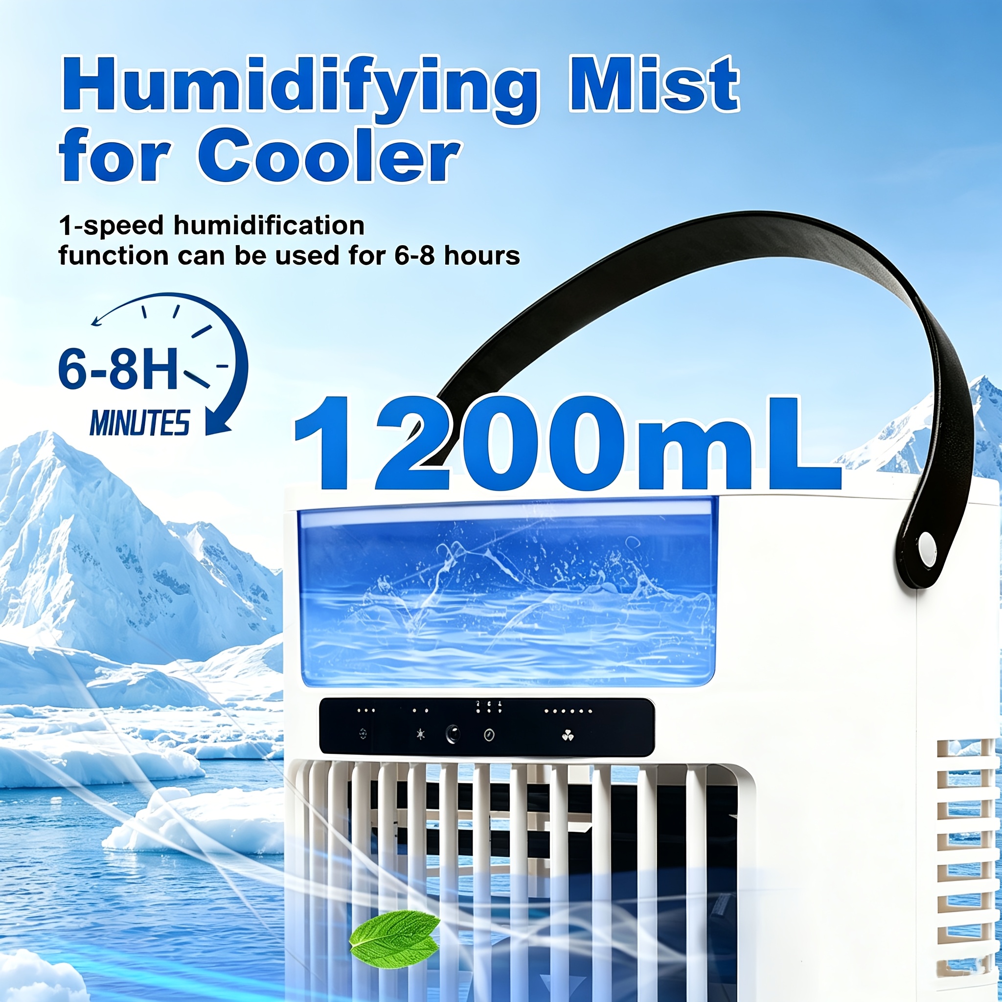 Ventilateur USB Économe – Contrôle Température, 53 CFM, 5V, Compact