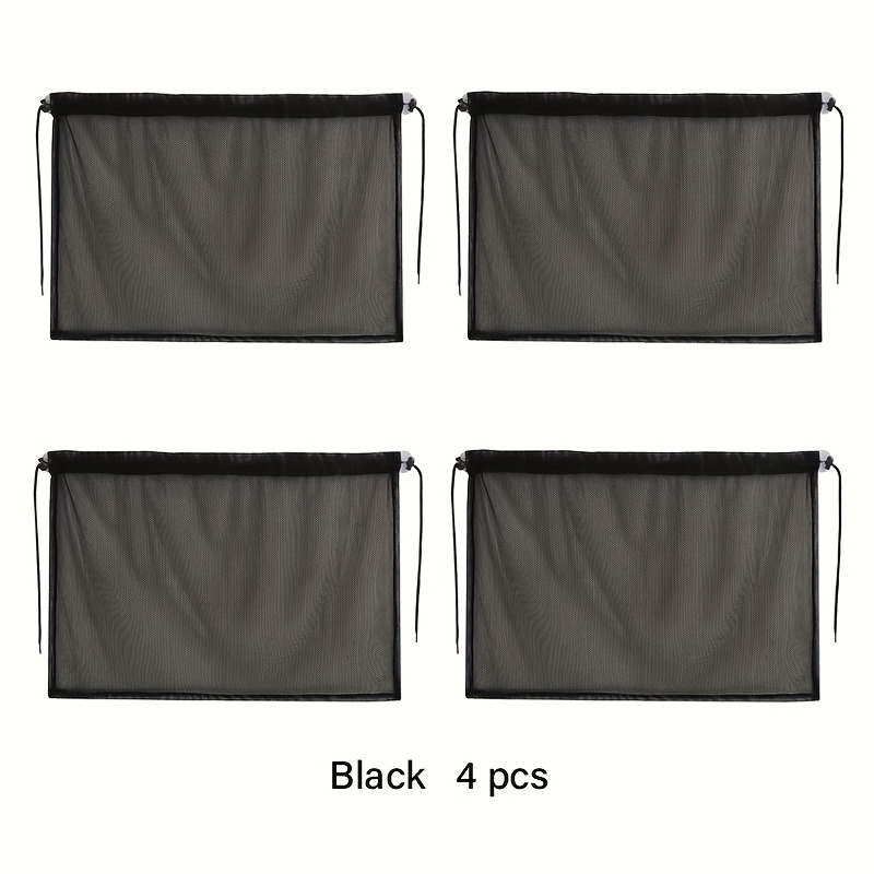 2 Cortinas Solares Para Ventanillas Laterales De Coche (Negro) – Protector Privacidad Con Ventosas