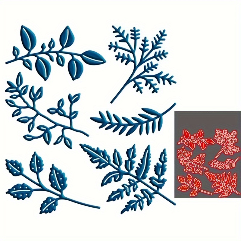 

1pc Diy Leaf Handmade Card Metal Embossing Mold Carbon Steel Cutting Template