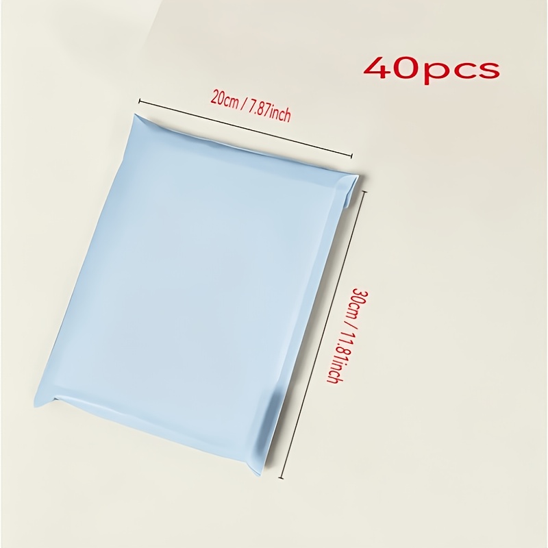 TEMU 40pcs, Sky Blue Heavy-duty Courier Bags, Packaging Bags | Shopping Bags | Gift Bags | Storage Bags | Polyethylene Messenger Envelope Bags, Thick