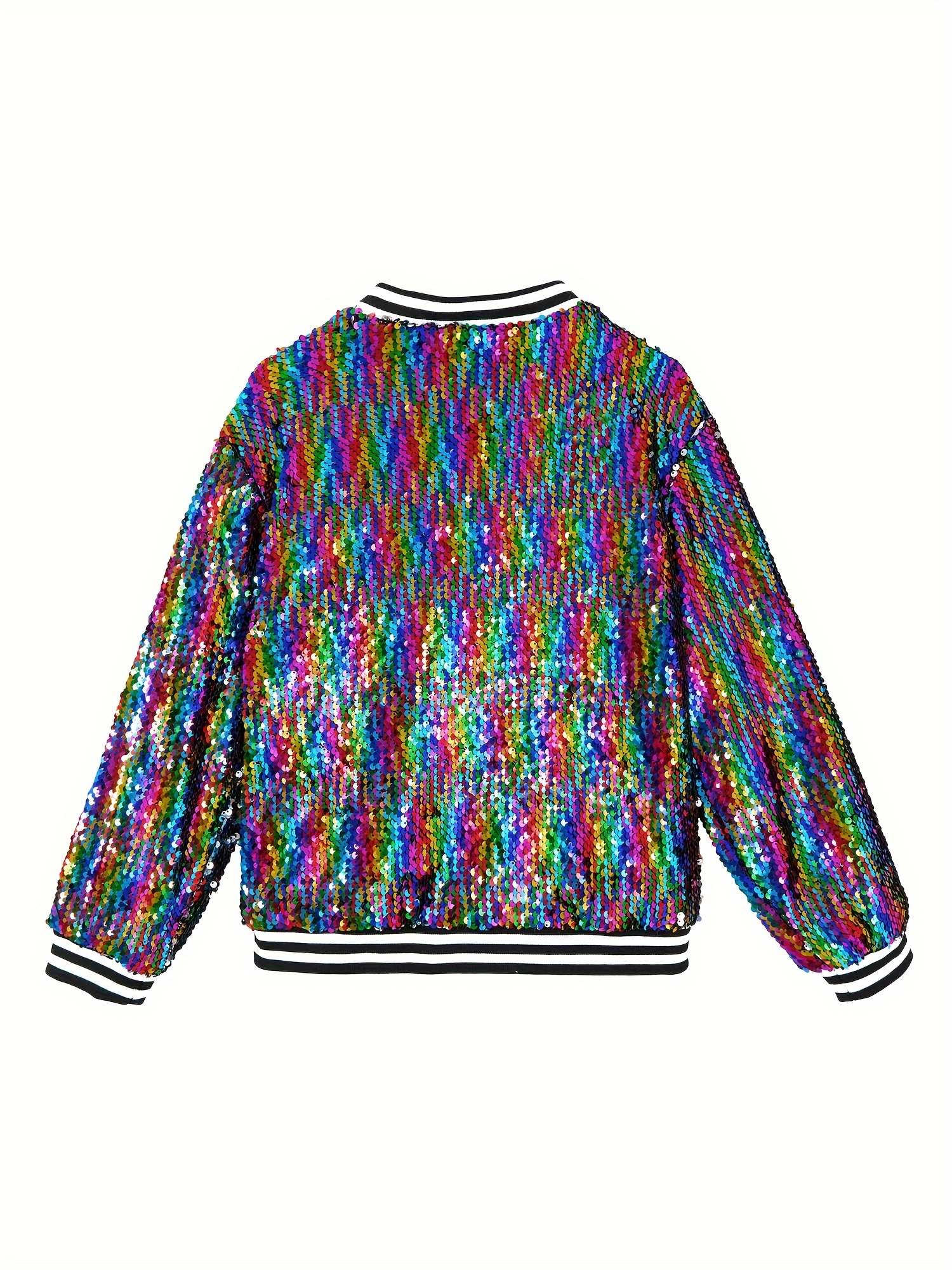 Bomber Giacca Paillettes Bambina Giacca Bomber Paillettes Ragazze