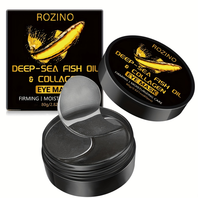 60pcs Rozino Gel Eye Masks With Deep Oil & Collagen - Cooling Under-eye Patches For Wrinkle, Dark Circles,, Hydration - Gel Formula Suitable For Skin Types, &