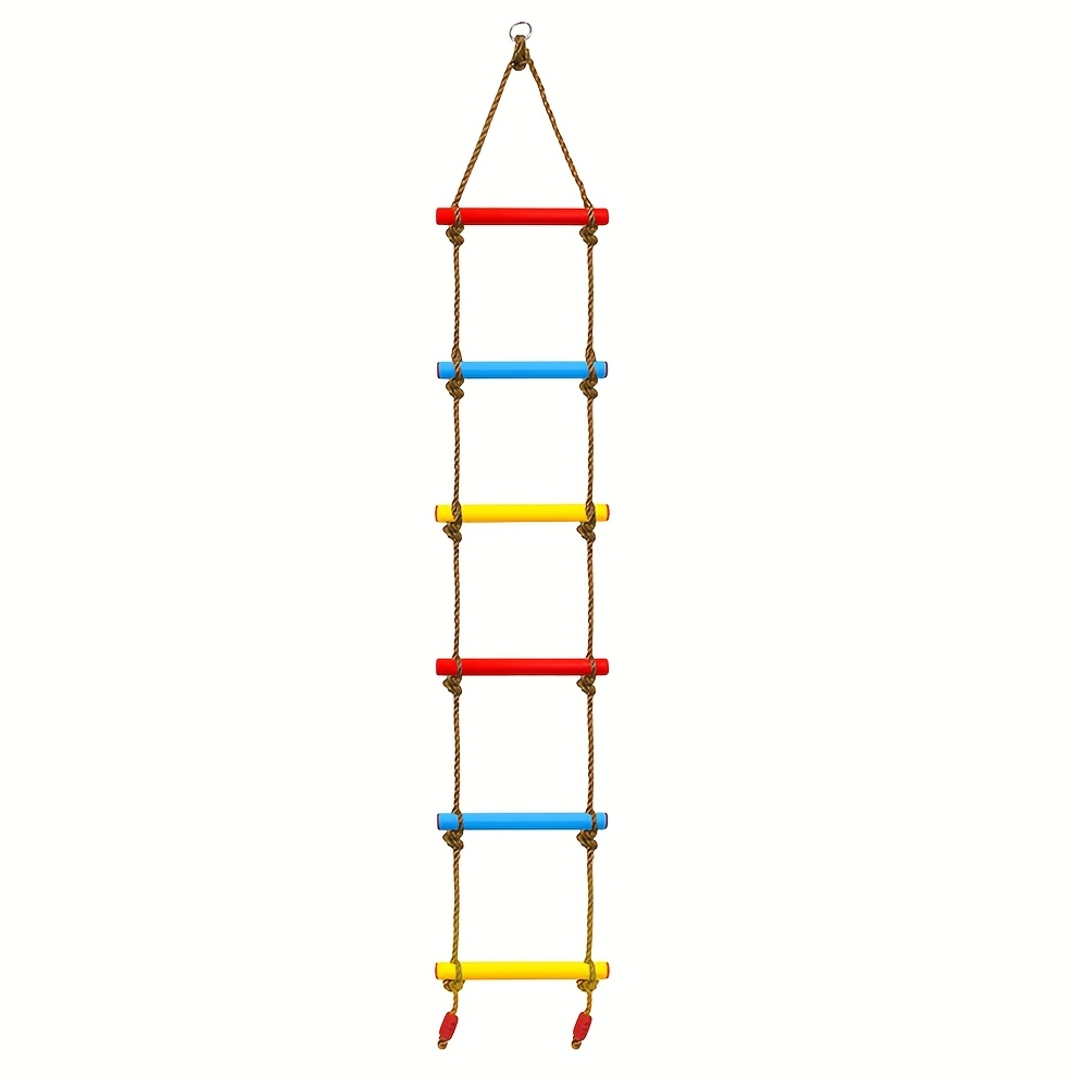 1pc Outdoor Climbing Ladder, Plastic Soft Ladder Connecting Strap, Climbing Swing, Suitable For Indoor And Outdoor Use In Treehouse Amusement Parks, Without Battery