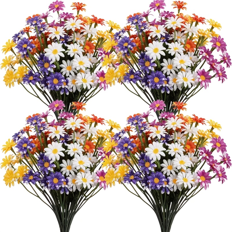 12 bunches of artificial colorful daisies affordable home decor flowers   for indoor and outdoor decorations such as gardens courtyards   and   as well as festive scene setups for weddings parties mothers day st