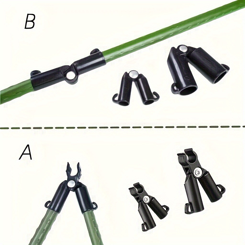 

Set Of 4 Greenhouse Frame Connectors, Plastic Tube Components, Garden Pole Connectors, For Constructing Greenhouses.