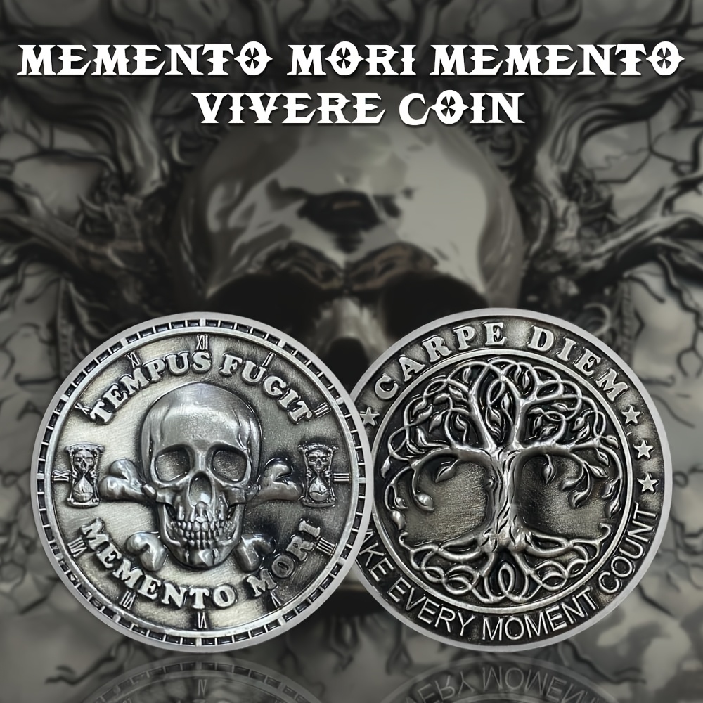 

3d Death Commemorative Coin , Challenge Coin, Alloy Silver Plated Gift