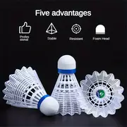 12pcs 6pcs nylon badminton balls durable sports badminton for indoor details 5