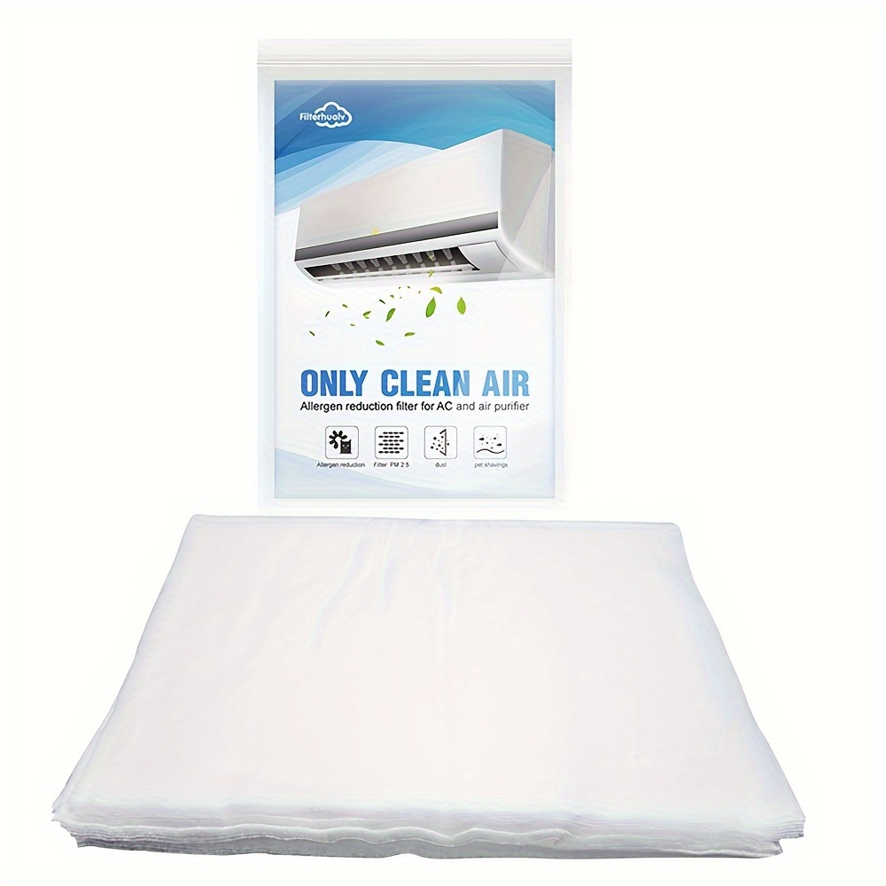 

Polypropylene Filter Sheets, Compatible With Various Ac And Models - Electrostatic Non-woven Fabric For Allergen Reduction, Easy To Cut To Size (28in X 12in, Multiple Quantity Options)