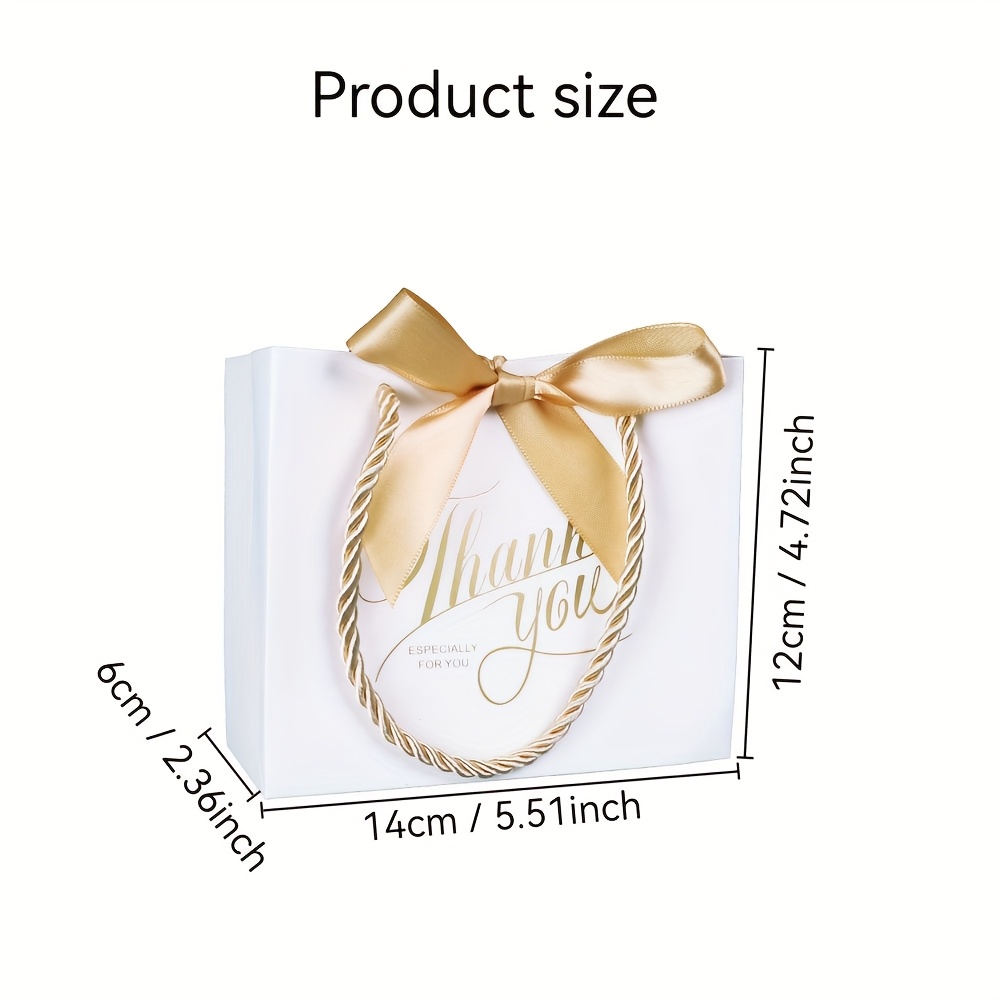 100 sacchetti regalo di ringraziaento, extra spessi, 2,36 l, 30 x 40