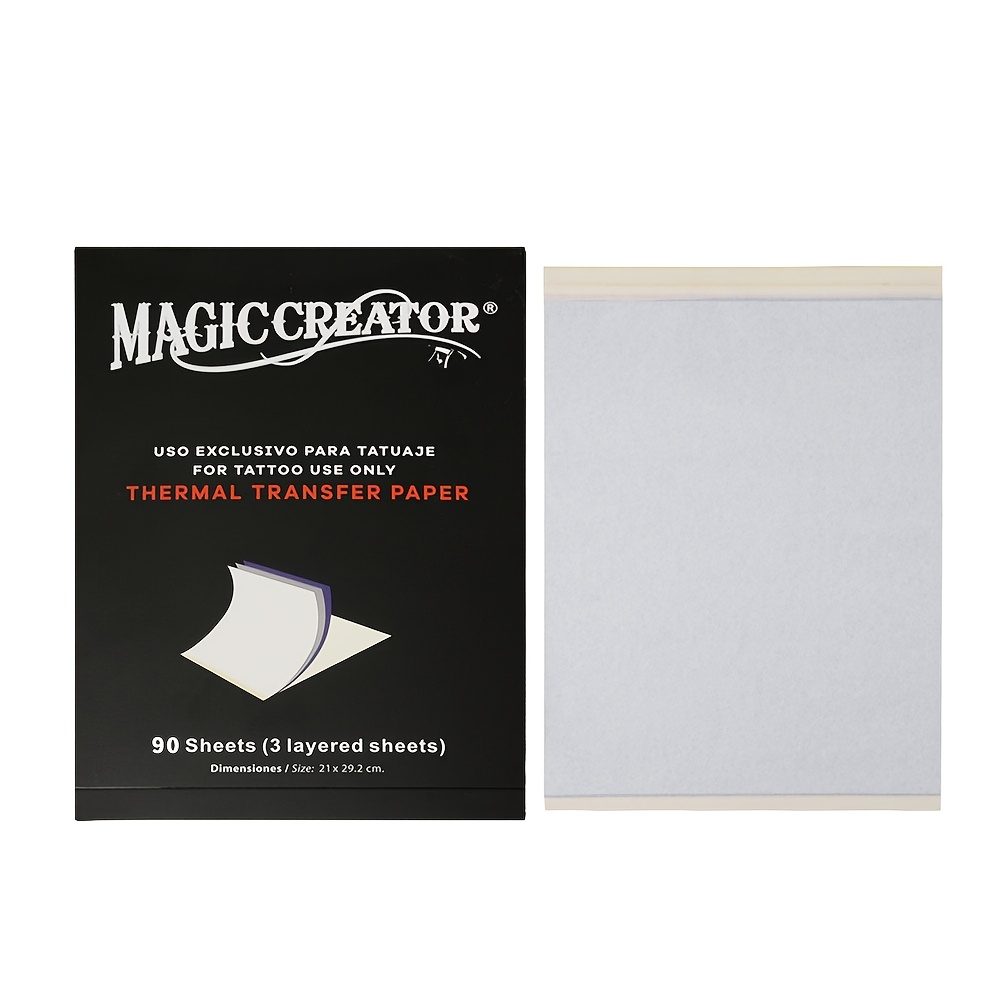 Image of 15pcs/90pcs Tattoo Transfer Paper. Transfer Lines Are Clear And Sharp, Patterns Are Not Easy To Smudge, And The Skin Is Stable. Suitable For Tattoo Enthusiasts And Professional