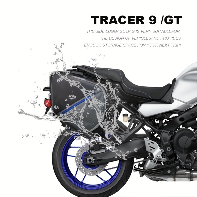 Borse Laterali/Bagagli Per Yamaha Tracer 9 / Tracer 9 GT 2020-2022 - Foderate, Blu, Accessori Moto