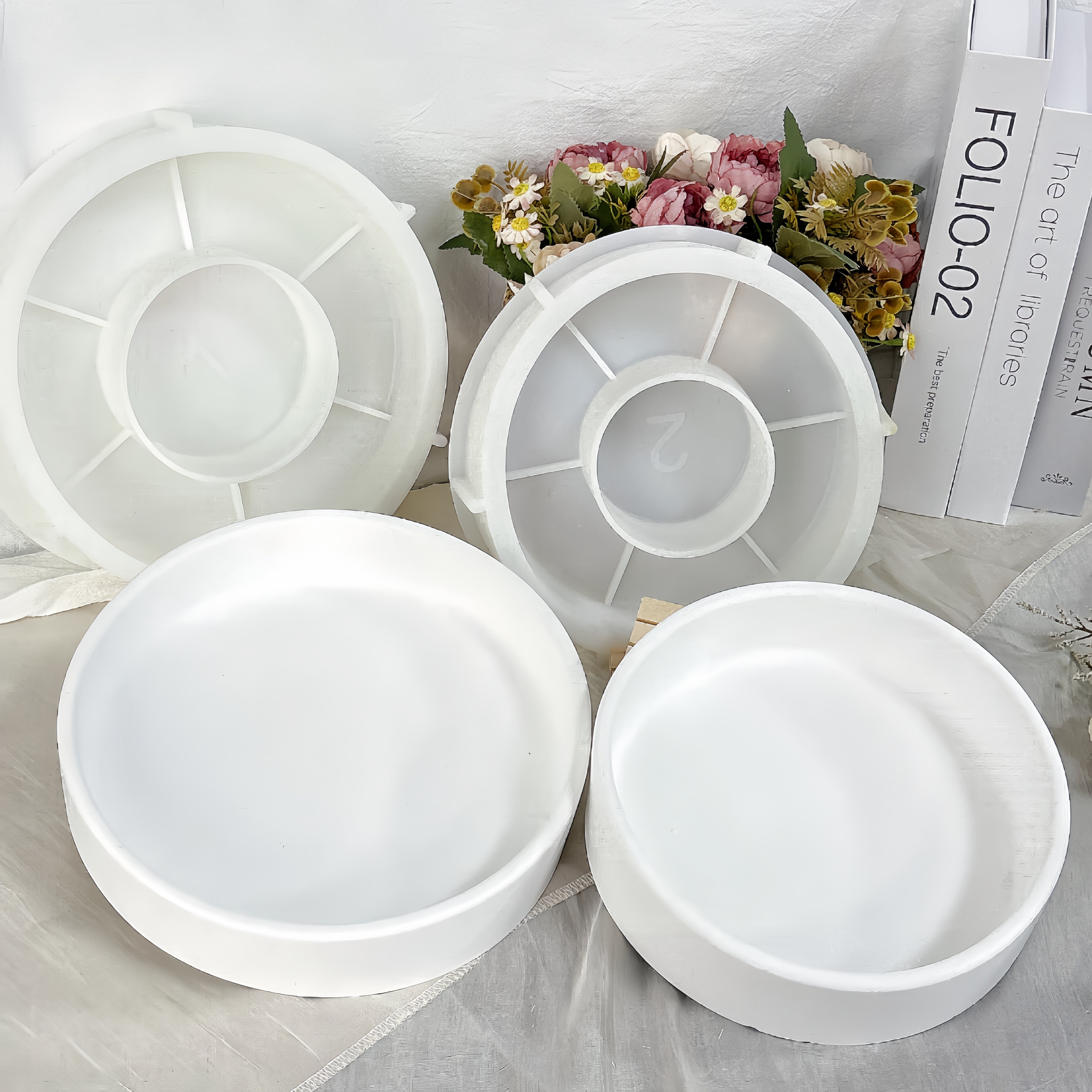

Diy Resin Storage Bowl Mold - Large Round Shape - Silicone Material - Perfect For Home Decor