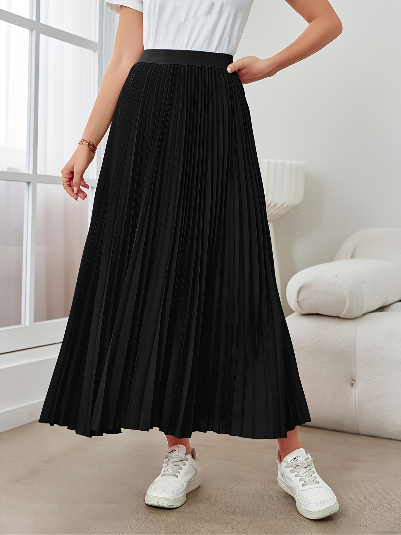 1pc hot elegant pleated skirt dates - Temu Oman